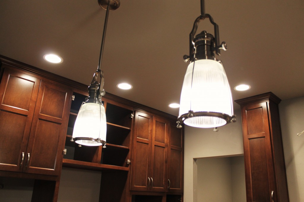 kitchen lighting with matching faucet