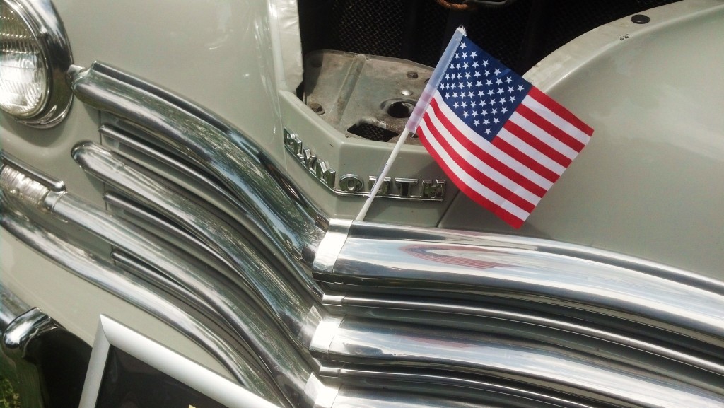 Omro car show amer flag