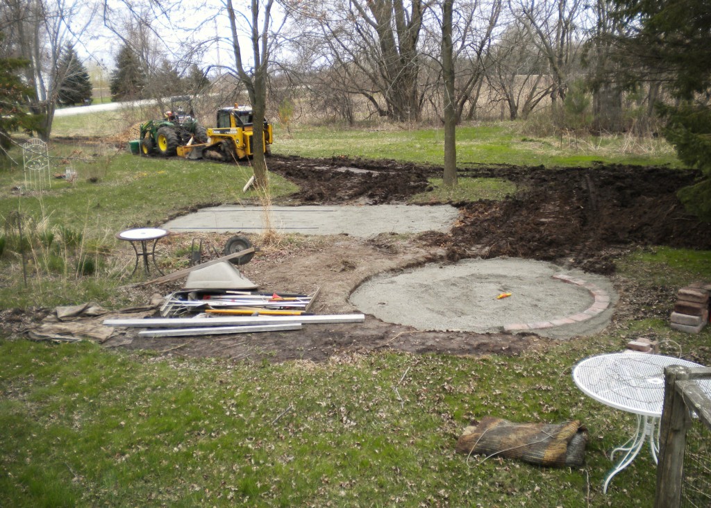 our yard gravel base