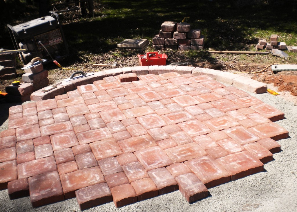 round patio during