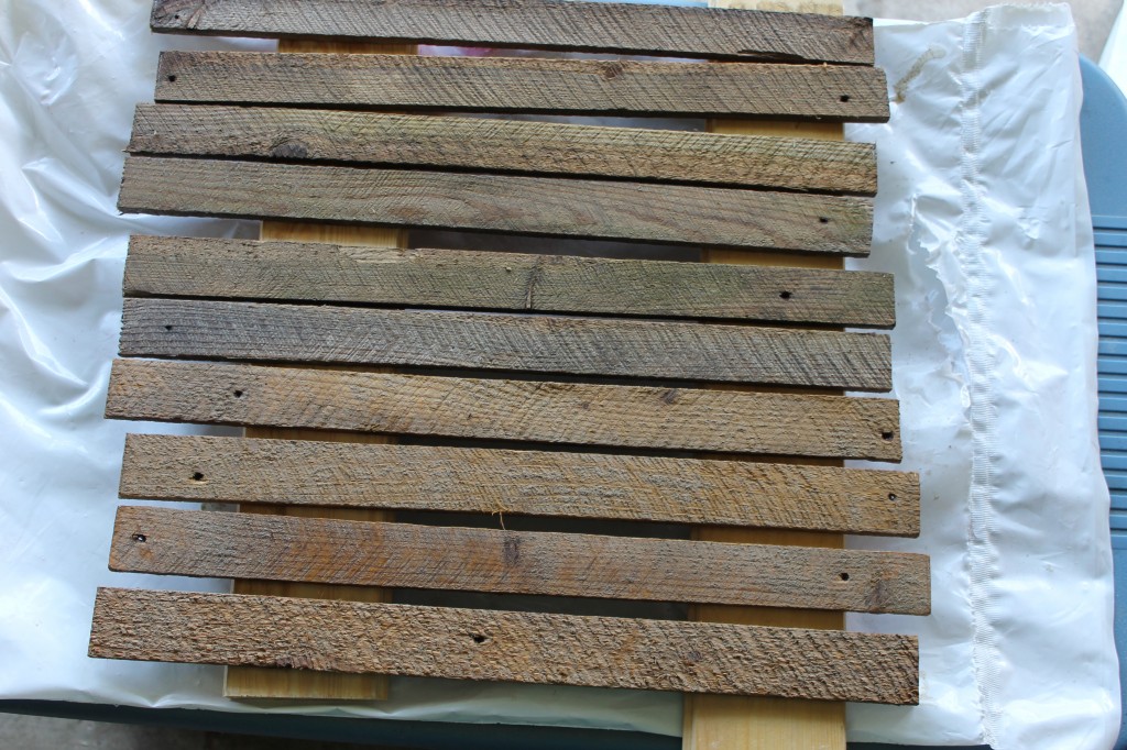 lath with light stain