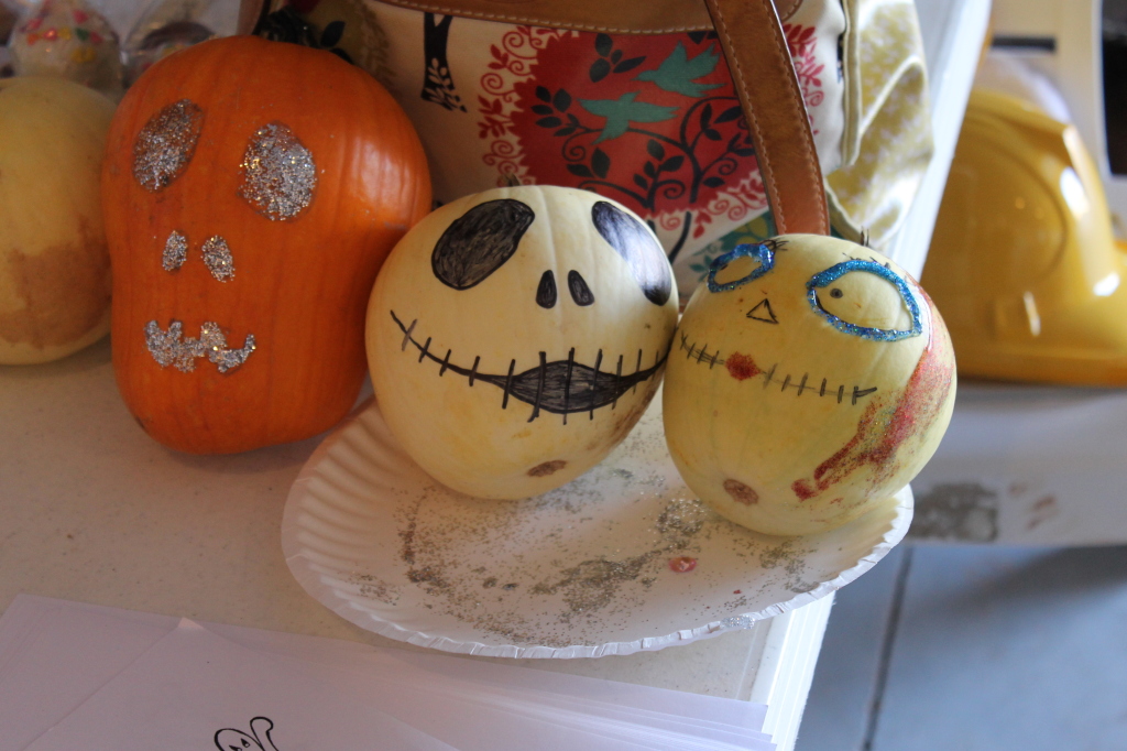 jack and sally pumpkins