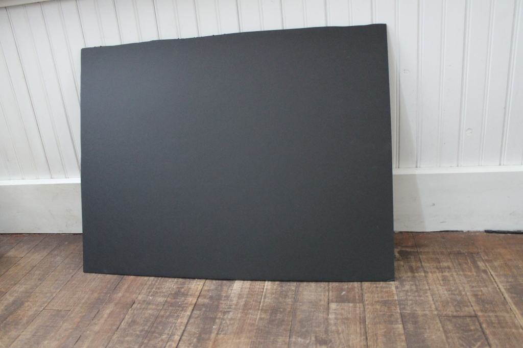 black foam board