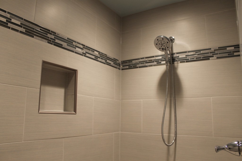 tile shower at chevaliers