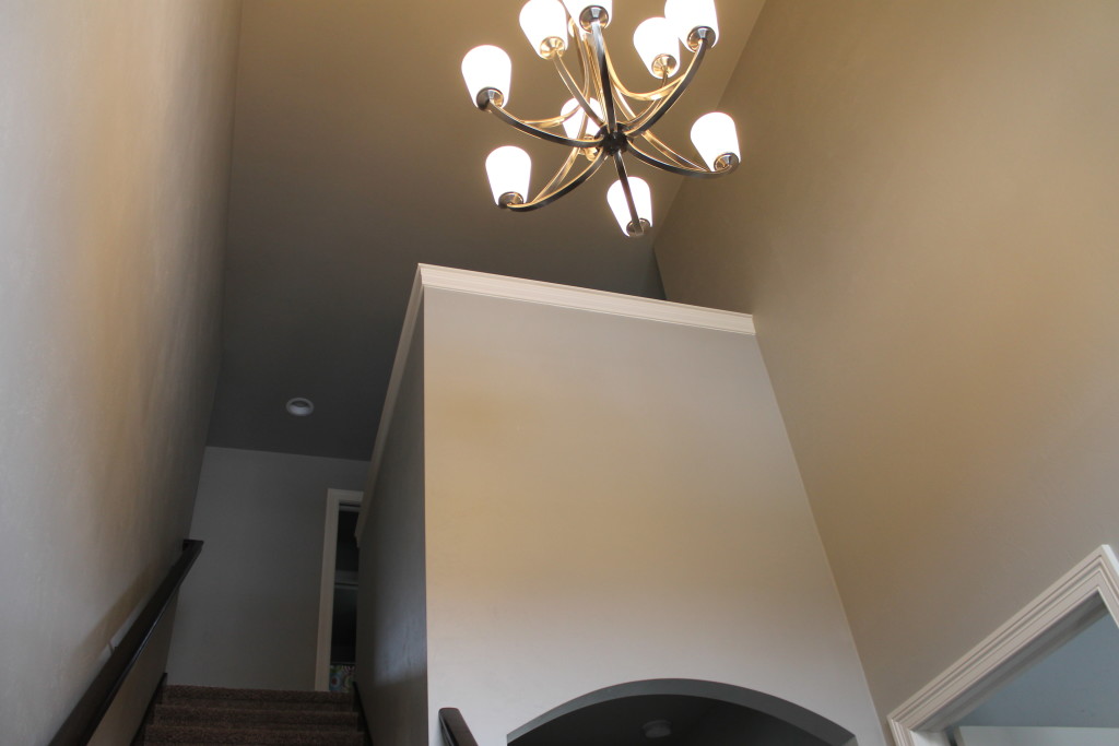 two-story foyer