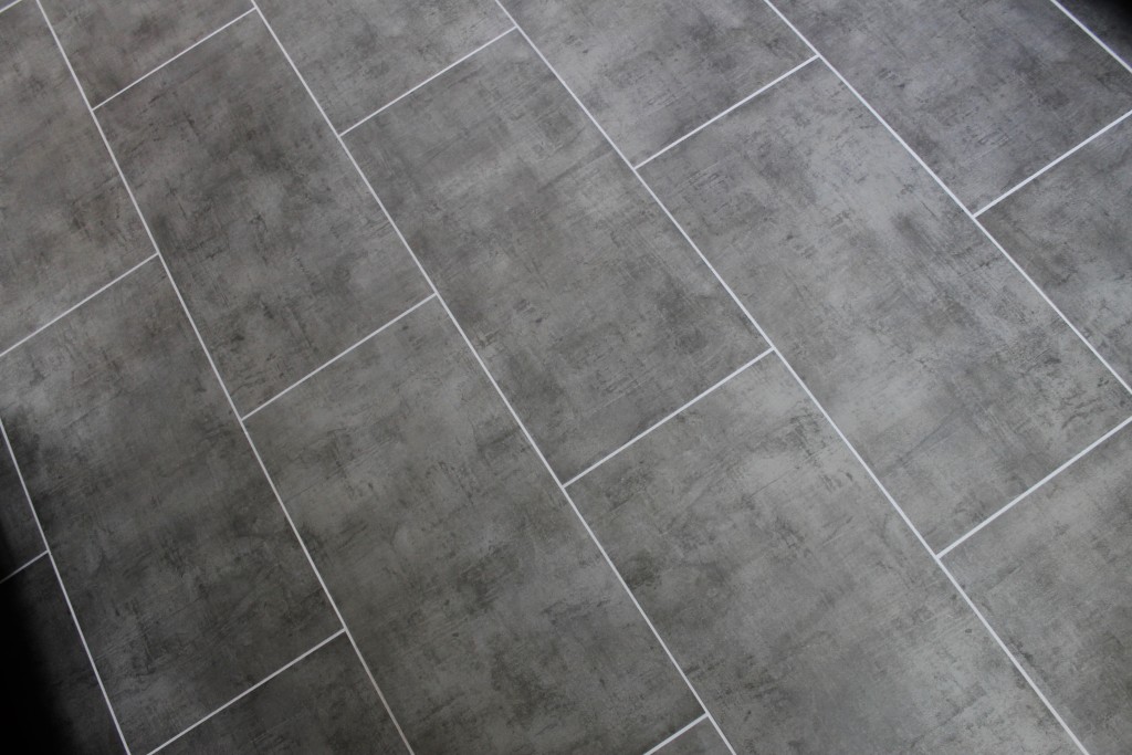 LVT floor gray long