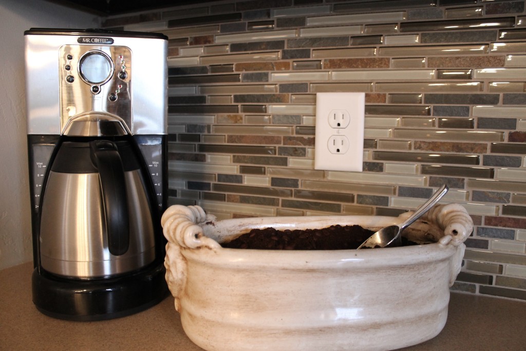 glass tile backsplash