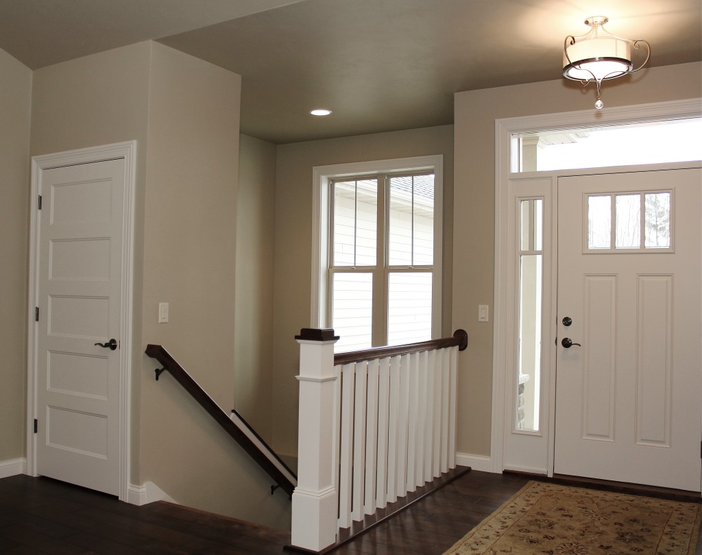 maple foyer open railing