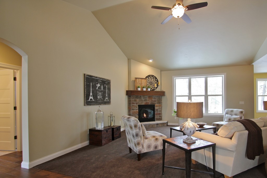 maple living room corner fireplace