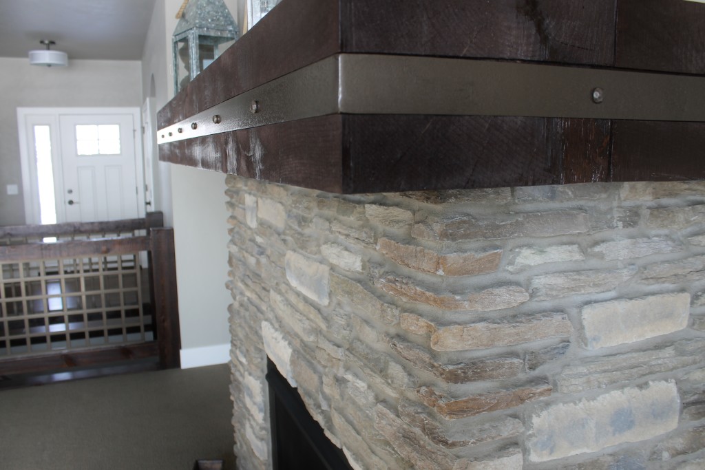 rustic mantle with metal banding2