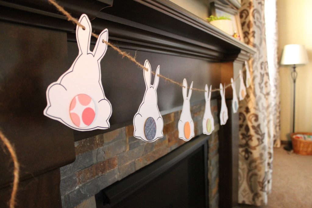 bunny banner for fireplace