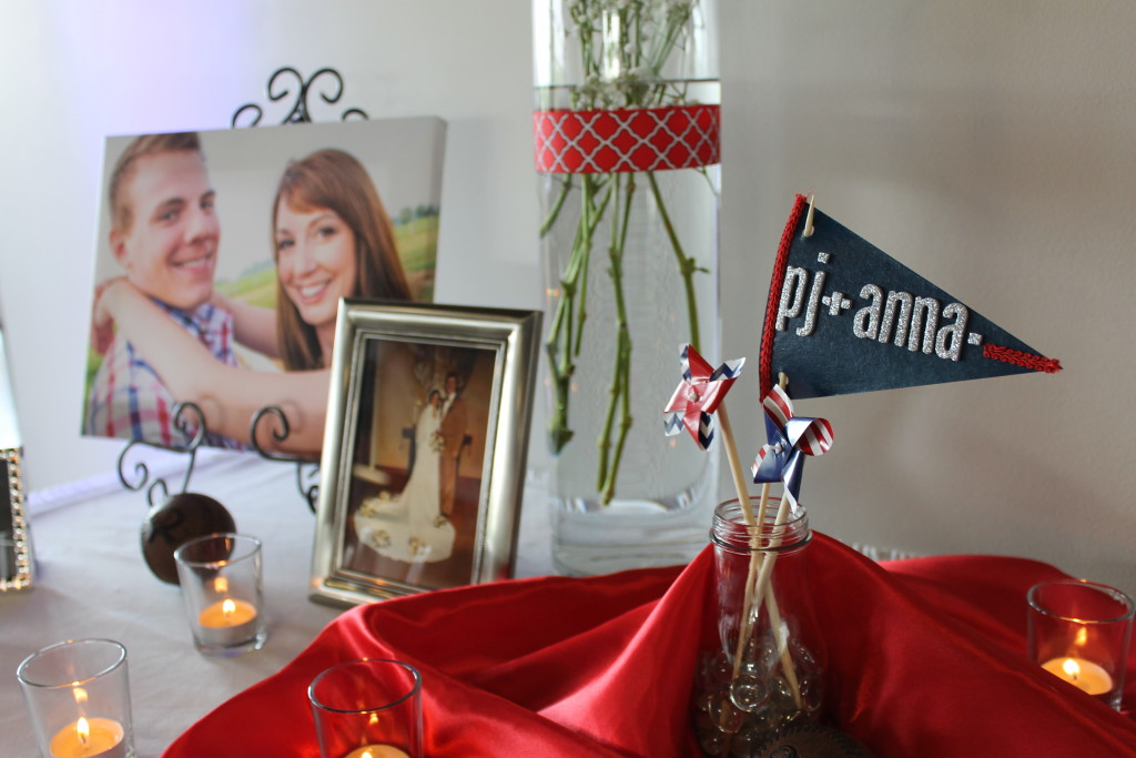 wedding greeting table