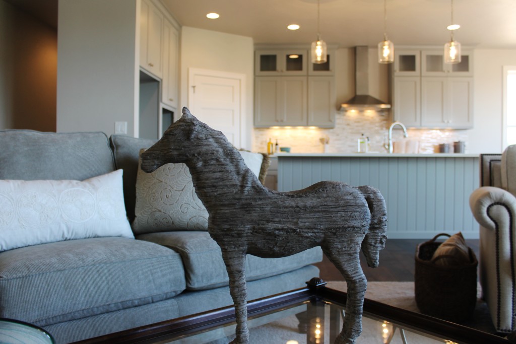 interior decor with grey cabinets