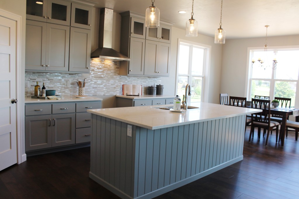 painted island with paneling maple on prescott