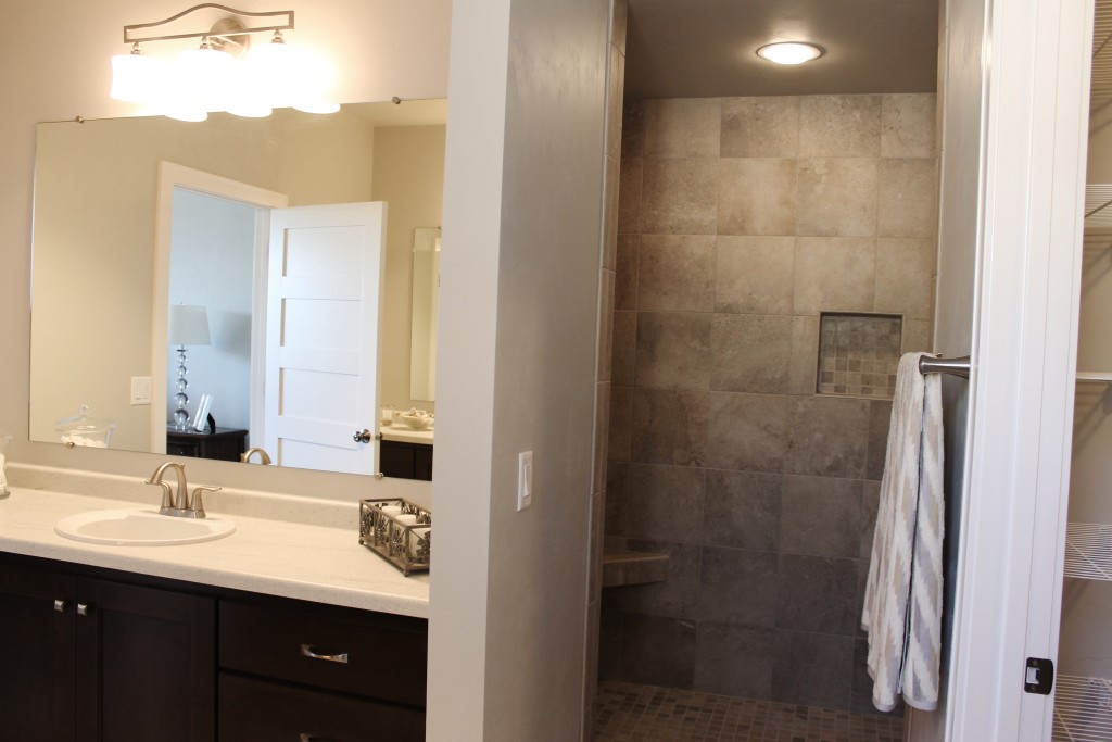 walk-in tile shower on maple in greenvlle