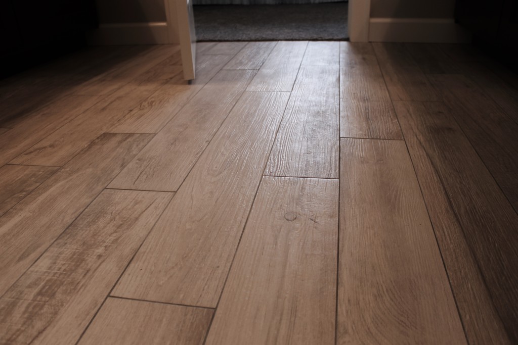 wood-look ceramic tile floor maple on prescott