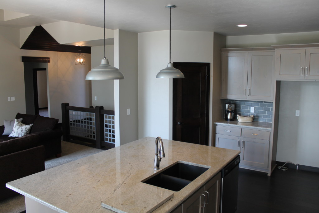 beechwood kitchen with open concept view