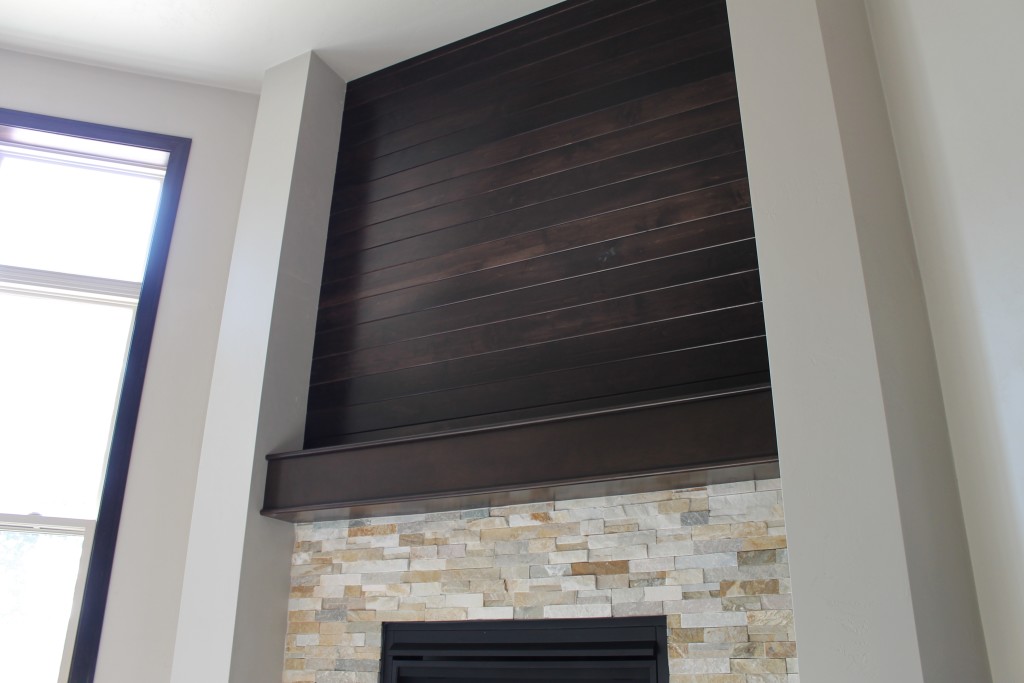 beechwood wood over fireplace