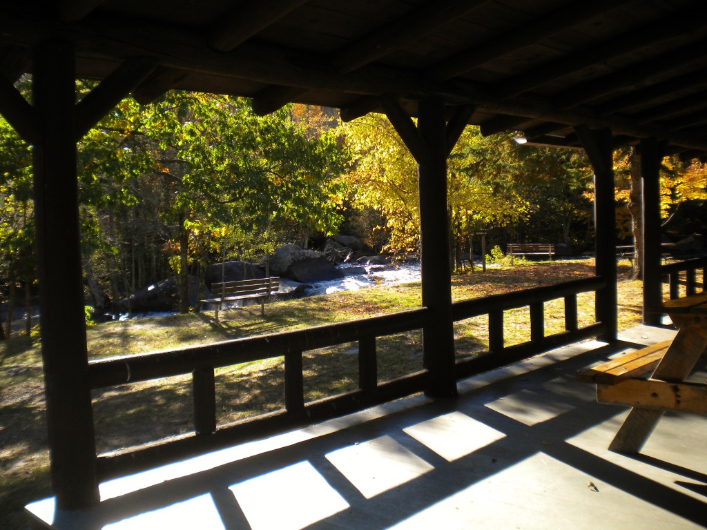 looking out at falls at mcclintock falls