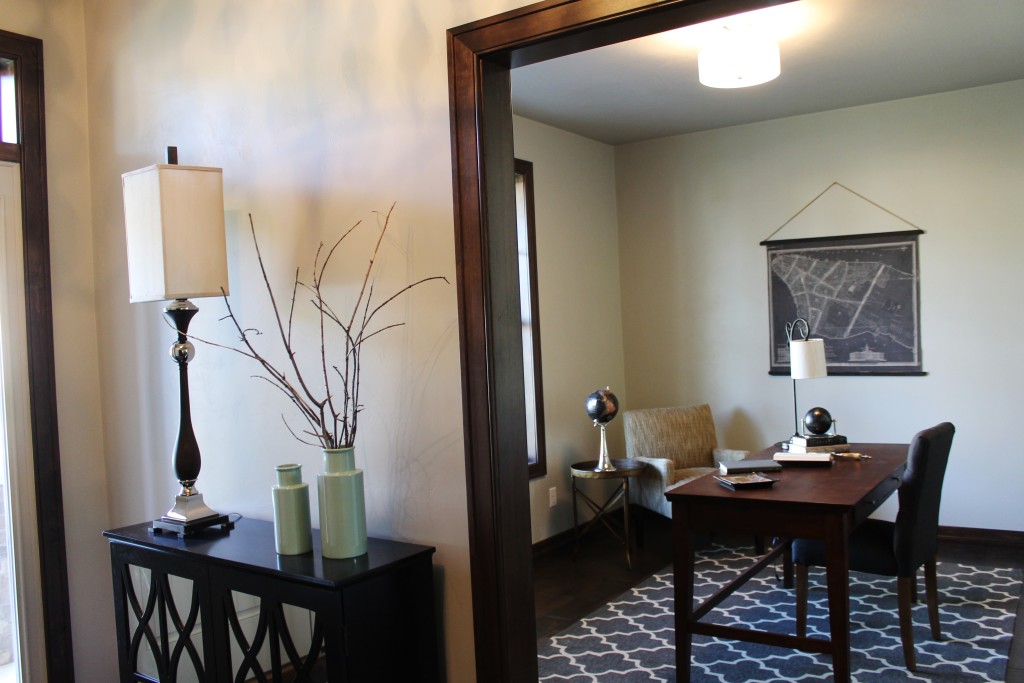 foyer with view into first floor office