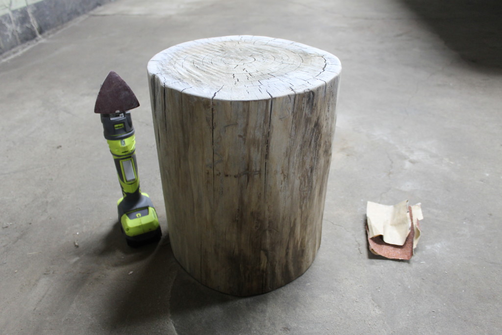 sanding supplied for log table