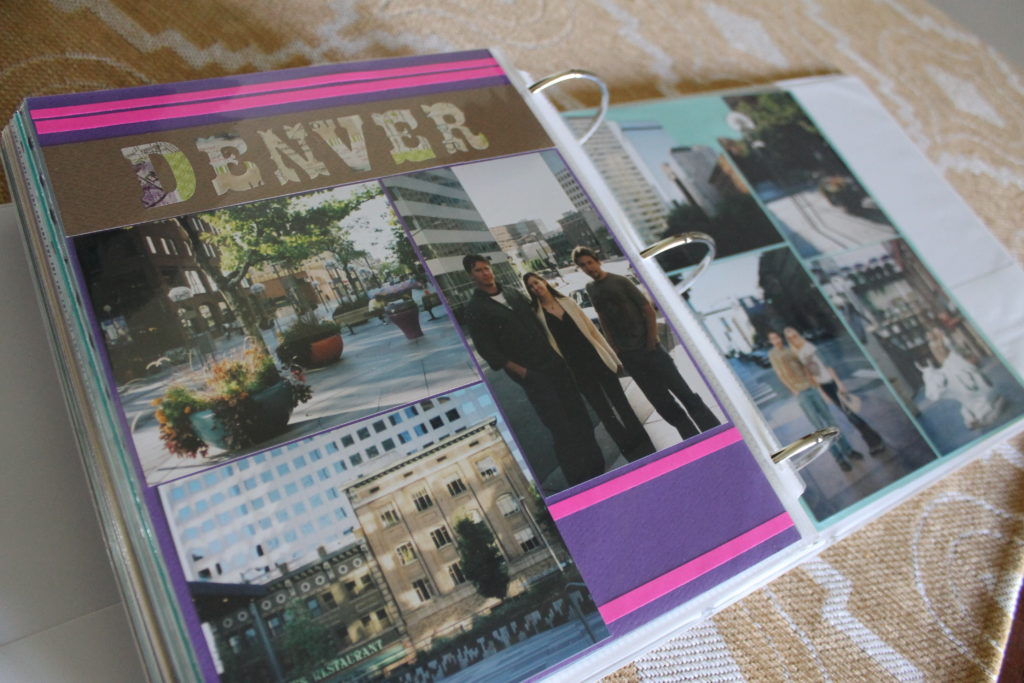 Denver scrapbook page