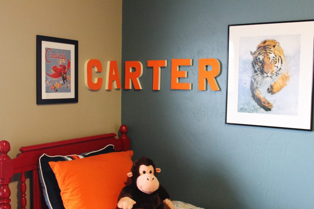 carter blue and orange kids room mitchell