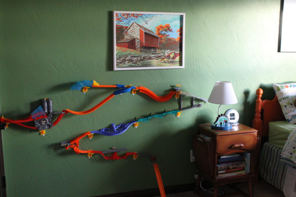 hot wheels track on wall mitchell