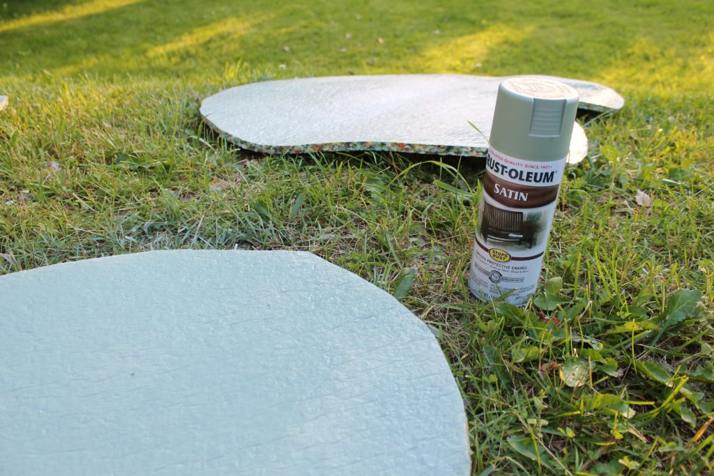 spray paint for lily pad project