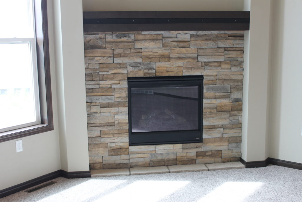 stone fireplace surround