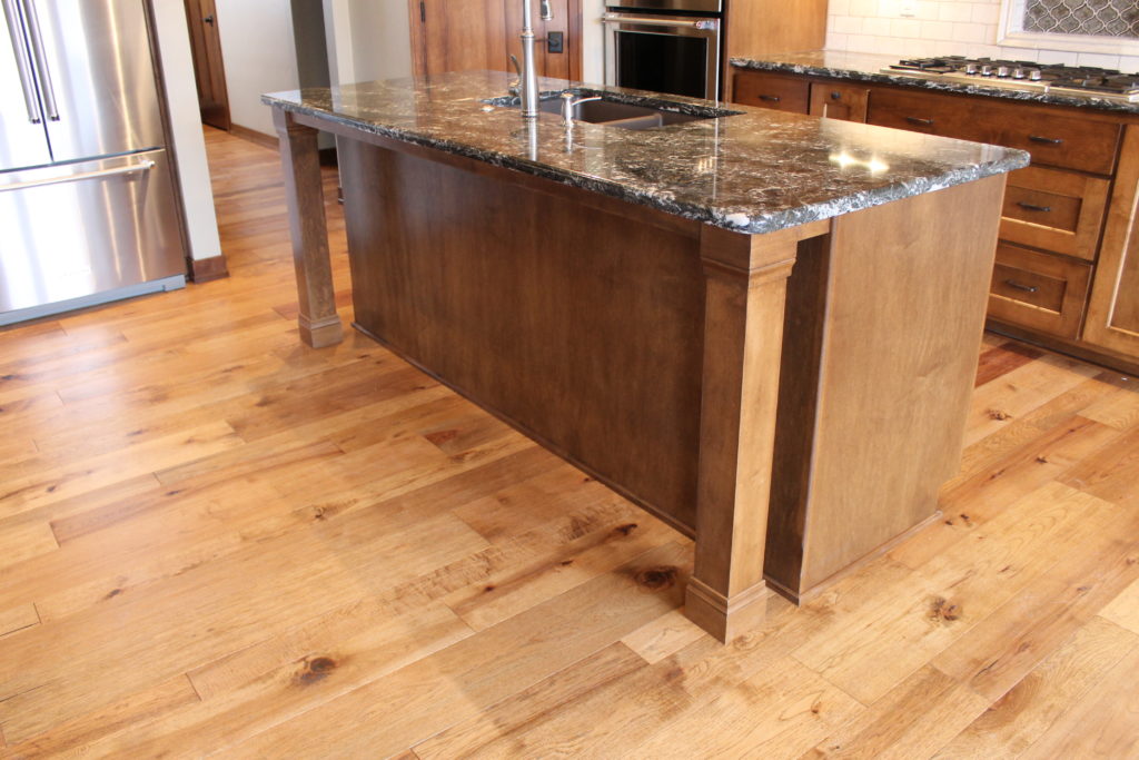 54 kitchen island with decorative leg