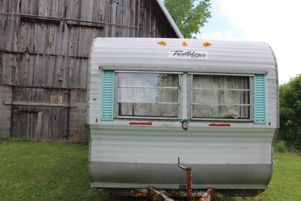 front of camper