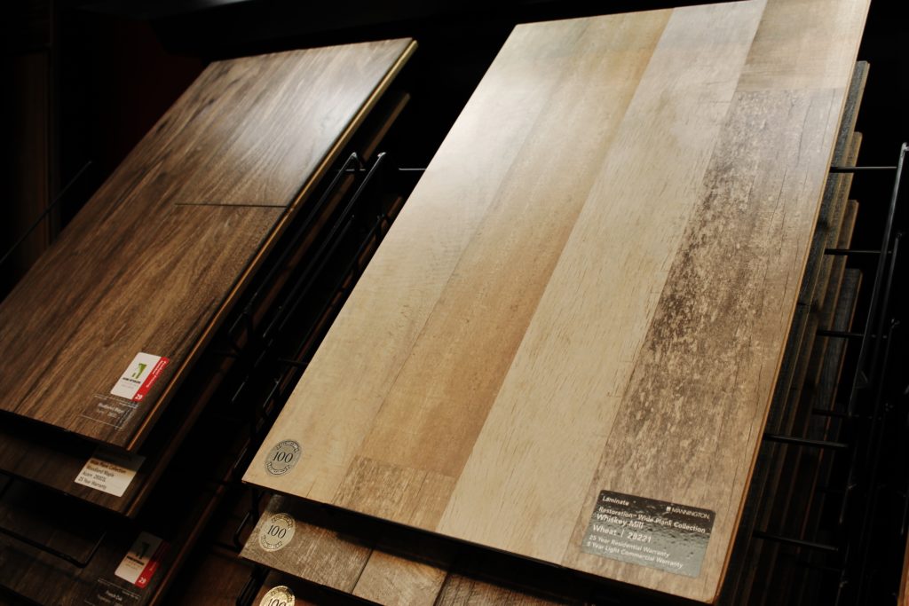 laminate options with realistic wood texture