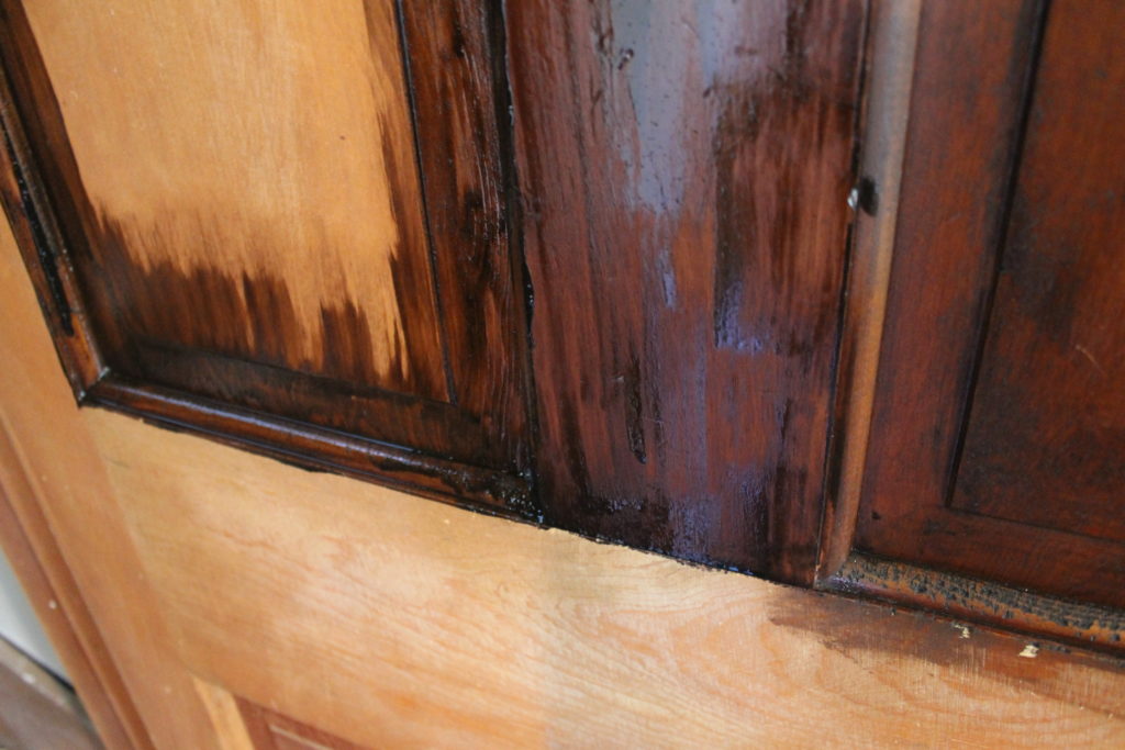 door-to-upstairs-half-stained